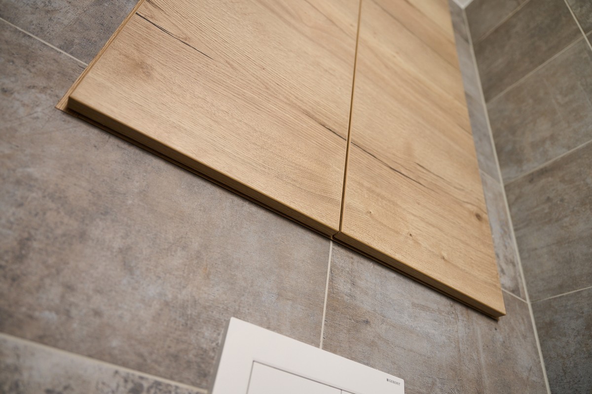 Moderní koupelna 1 - detaily materiálů