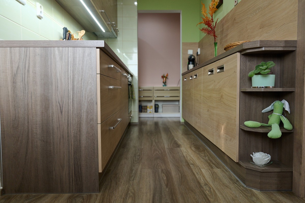 Malá panelová kuchyň - vnitřní uspořádání